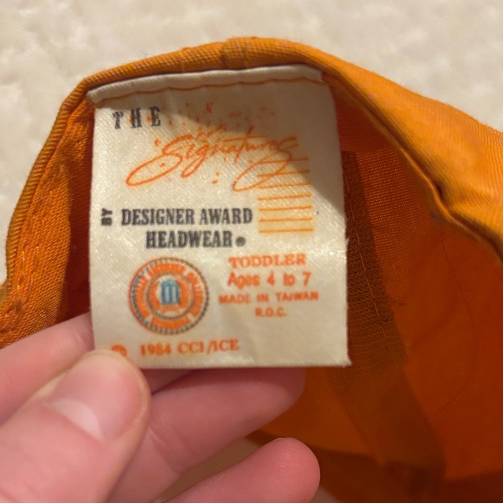 Signature Orange Designer Cap - Picture 2 of 3